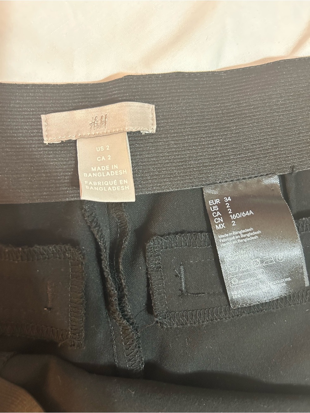 H&M Women's Black High-Waist Trousers